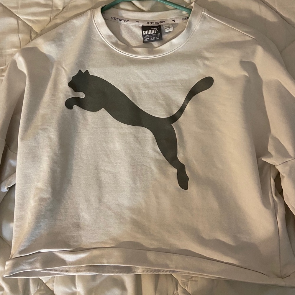 Reflective Puma Cropped Long Sleeve